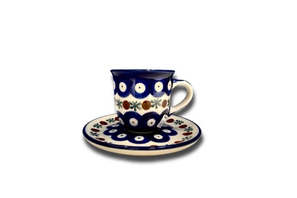 B10 Bunzlau Espresso mokje met schotel 70X 70ml B10 Tulp Espresso Kop & Schotel 70 ml B10 Bunzlau Espresso mokje met schotel 70X 70ml B10 Tulp Espresso Kop & Schotel 70 ml